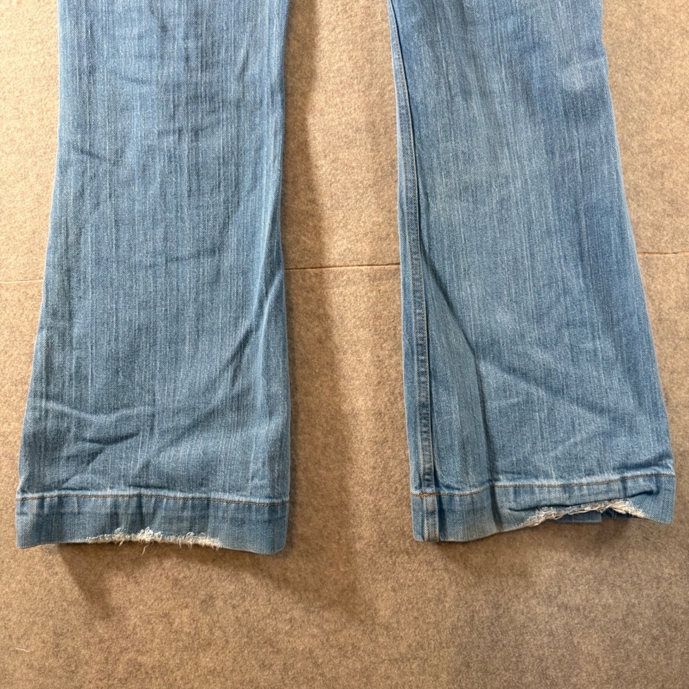 Kimes Ranch Jennifer Jeans 4/32 Western Flare Light Wash Distressed Blue Denim - Picture 5 of 11